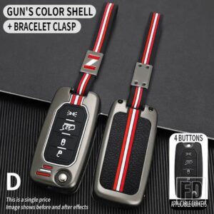 ジープ フィアットパルス EGEA 500X TIPO トロクロノスアルゴダッジネオン用 RENEGADE コンパス 2016 金属キーカバー FOB ケースシェル - 4BT-gun-chain