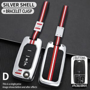 ジープ フィアットパルス EGEA 500X TIPO トロクロノスアルゴダッジネオン用 RENEGADE コンパス 2016 金属キーカバー FOB ケースシェル - 2bt-silver-chain