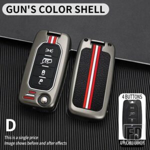 ジープ フィアットパルス EGEA 500X TIPO トロクロノスアルゴダッジネオン用 RENEGADE コンパス 2016 金属キーカバー FOB ケースシェル - 4BT-gun-shell