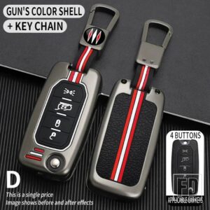 ジープ フィアットパルス EGEA 500X TIPO トロクロノスアルゴダッジネオン用 RENEGADE コンパス 2016 金属キーカバー FOB ケースシェル - 4BT-gun-ring