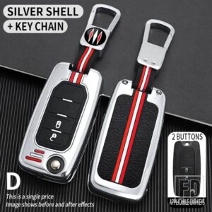 ジープ フィアットパルス EGEA 500X TIPO トロクロノスアルゴダッジネオン用 RENEGADE コンパス 2016 金属キーカバー FOB ケースシェル - 2bt-silver-ring