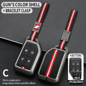 ボルボ FH16 カーゴ 555 FM 大型トラックシェル/2 4ボタン 金属キーカバー FOB ケースシェル - 4BT-gun-chain