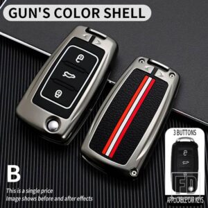 VW ティグアン パサート ポロ ゴルフ SAGITAR MK6 トゥアレグ SEAT TOURAN BORA IBIZA LEON OCTAVIA FABIA キーカバーケースシェル - gun-shell