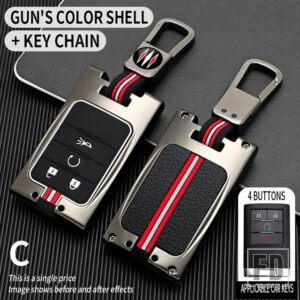 シボレー キャデラック C7 コルベット CTS ATS 28T CTSV XTS DTS SLS SRX XLS STS エスカレード金属キーカバー FOB ケースシェル - 4BT-gun-ring