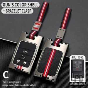 シボレー キャデラック C7 コルベット CTS ATS 28T CTSV XTS DTS SLS SRX XLS STS エスカレード金属キーカバー FOB ケースシェル - 4BT-gun-chain