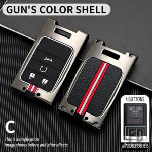 シボレー キャデラック C7 コルベット CTS ATS 28T CTSV XTS DTS SLS SRX XLS STS エスカレード金属キーカバー FOB ケースシェル - 4BT-gun-shell
