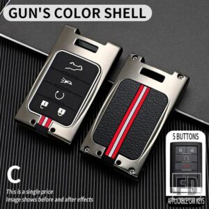 シボレー キャデラック C7 コルベット CTS ATS 28T CTSV XTS DTS SLS SRX XLS STS エスカレード金属キーカバー FOB ケースシェル - 5BT-gun-shell