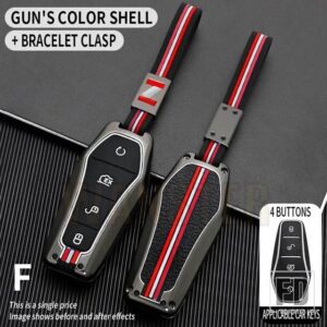歌プラス ATTO 3 ハン EV 唐 DM 秦シールイルカ金属キーカバー FOB ケースシェルリモートホルダーキーホルダーアクセサリー - F-gun-chain