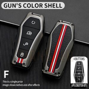 歌プラス ATTO 3 ハン EV 唐 DM 秦シールイルカ金属キーカバー FOB ケースシェルリモートホルダーキーホルダーアクセサリー - F-gun-shell