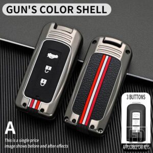 三菱 ランサーアウトランダー ASX エクリプスクロスパジェロ将軍キーカバー FOB ケースシェル KEYCHIAN アクセサリー - 3BT-gun-shell