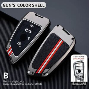BMW X5 F15 X6 X5M X6M F16 7シリーズ G11 X1 F48 F39 G20 G30 G01 G02 G05 G11 G32 3 4ボタン 金属キーカバー FOB ケースシェル - 3-1BT-gun-shell
