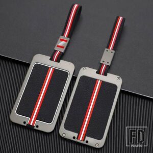 BMW 1 3 5 7 8 シリーズ X1 X3 X5 X6 X7 F30 G20 F34 F31 G30 G01 F15 I3 M4 金属 NFC カードキーカバー FOB ケースシェル - card key-gun-chain