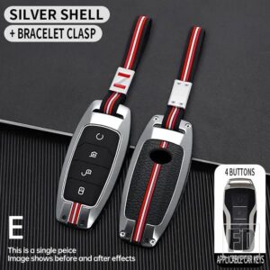 歌プラス ATTO 3 ATTO3 ハン EV 唐 DM 秦シールイルカ金属キーカバー FOB ケースシェルキーホルダーアクセサリー - E-gun-chain2