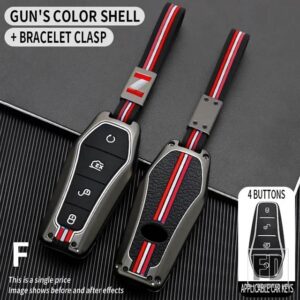 歌プラス ATTO 3 ATTO3 ハン EV 唐 DM 秦シールイルカ金属キーカバー FOB ケースシェルキーホルダーアクセサリー - F-gun-chain
