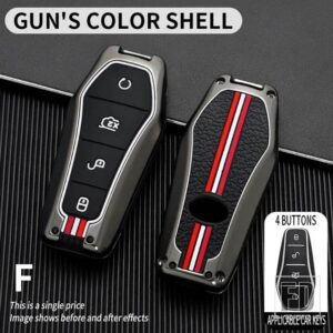 歌プラス ATTO 3 ATTO3 ハン EV 唐 DM 秦シールイルカ金属キーカバー FOB ケースシェルキーホルダーアクセサリー - F-gun-shell