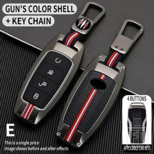 歌プラス ATTO 3 ATTO3 ハン EV 唐 DM 秦シールイルカ金属キーカバー FOB ケースシェルキーホルダーアクセサリー - E-gun-ring