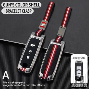 マツダ 2 3ボタンキーケースカバー KEYCHIAN 3 5 6 CX5 CX7 CX9 CX-5 CX-7 CX-9 MX-5 ミアータ RX-8 X-5 サミットアクセラアテンザ M3 M6 - 3BT- gun-chain