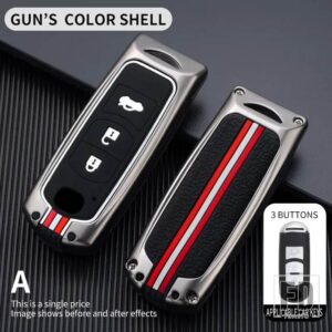 マツダ 2 3ボタンキーケースカバー KEYCHIAN 3 5 6 CX5 CX7 CX9 CX-5 CX-7 CX-9 MX-5 ミアータ RX-8 X-5 サミットアクセラアテンザ M3 M6 - 3BT-gun-shell