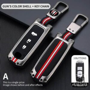 マツダ 2 3ボタンキーケースカバー KEYCHIAN 3 5 6 CX5 CX7 CX9 CX-5 CX-7 CX-9 MX-5 ミアータ RX-8 X-5 サミットアクセラアテンザ M3 M6 - 3BT- gun-ring