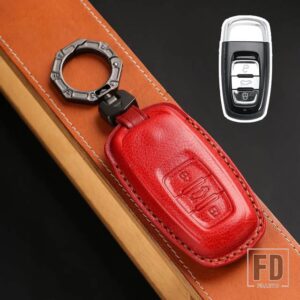 VW レザーキーケースカバー PHIDEON アクセサリー - Red