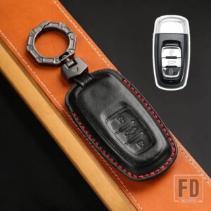 VW レザーキーケースカバー PHIDEON アクセサリー - Black