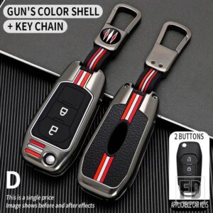 フォード フュージョンモンデオマスタング F-150 リンカーンエッジエクスプローラー MK2015 2016 アクセサリー 3ボタン金属キーカバー FOB ケー - D2-gun-ring