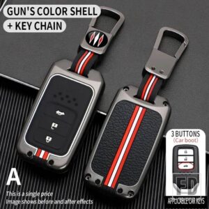ホンダ キーケースカバー CRV パイロットリッジラインオデッセイグレースクライダーヴェゼルシティシビックジャズ BRV BR-V HRV アコード EXL - B-gun-ring