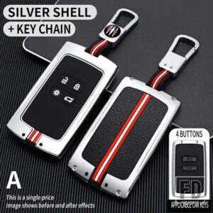 ルノー KADJAR キャプチャメガーヌ 3 シンボルローガン 2 サンデロ 2 ダチアダスター金属キーカバー FOB ケースシェルキーホルダーアクセサリー - A4-silver-ring