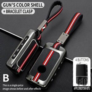 マツダ キーホルダー 3 6 ALEXA SS30 CX30 CX-4 CX5 CX-5 CX8 CX-8 CX-30 CX9 CX-9 MX30 MX5 2022 メタルカーキーカバー FOB ケースシェル - 4 BT-gun-chain