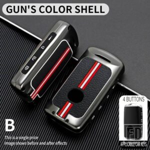 マツダ キーホルダー 3 6 ALEXA SS30 CX30 CX-4 CX5 CX-5 CX8 CX-8 CX-30 CX9 CX-9 MX30 MX5 2022 メタルカーキーカバー FOB ケースシェル - 4 bt-gun-shell