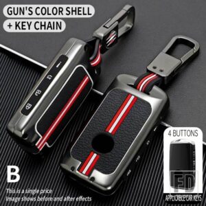 マツダ キーホルダー 3 6 ALEXA SS30 CX30 CX-4 CX5 CX-5 CX8 CX-8 CX-30 CX9 CX-9 MX30 MX5 2022 メタルカーキーカバー FOB ケースシェル - 4 bt-gun-ring