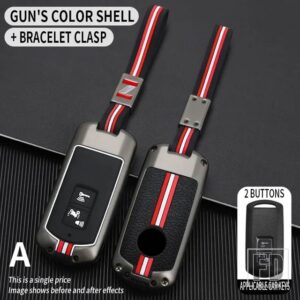 ホンダ バリオ PCX160 PCX150 XADV750 ビジョン SH350 SH300 金属オートバイ キーケース FOB カバーシェルアクセサリー - A -gun-chian