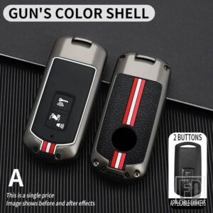ホンダ バリオ PCX160 PCX150 XADV750 ビジョン SH350 SH300 金属オートバイ キーケース FOB カバーシェルアクセサリー - A-Gun-shell