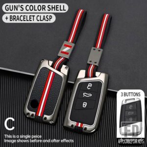 VW ティグアン MK2 MAGOTAN GTE パサート B8 CC VILORAN シュコダ SUPERB A7 金属キーカバー FOB ケースシェル - 3bt-gun-chian