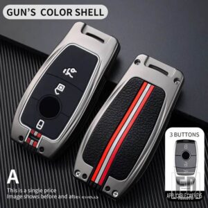 メルセデスベンツ A C E S G クラス GLC CLE CLA GLB GLS W177 W205 W213 W222 X167 AMG 3 4ボタン 金属キーカバー FOB ケースシェル - 3BT-gun-shell