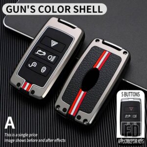 ジャガー ランドローバー EVOQUE ディスカバリー 4 EVOQUE F ペース F タイプ XE XF XJ フリーランダー金属キーカバーケースシェル - A key-gun-shell