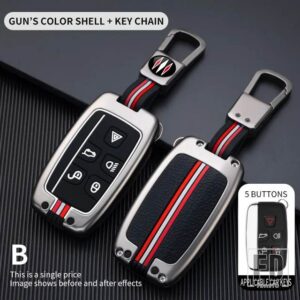 ジャガー ランドローバー EVOQUE ディスカバリー 4 EVOQUE F ペース F タイプ XE XF XJ フリーランダー金属キーカバーケースシェル - B key-gun-ring
