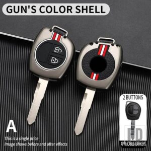 スズキ スイフトイグニスヴィターラリアナシアスバレーノ SX4 グランドシアスプレッソセレリオジムニージームニー金属キーカバー FOB ケースシ - A-Gun-shell