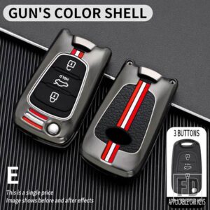 金属製のキーカバーフォブケースシェル - 3BT-gun-shell