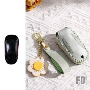 テスラ レザーキーフォブケースカバーキーホルダーアクセサリーモデル 3 X S Y 2023 MODEL3 2022 モデル 2021 MODELY 2020 MODELX 2019