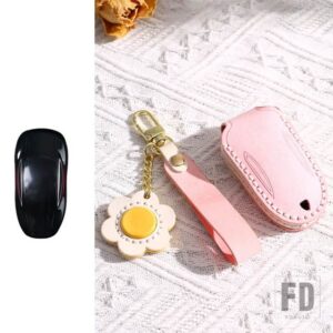 テスラ レザーキーフォブケースカバーキーホルダーアクセサリーモデル 3 X S Y 2023 MODEL3 2022 モデル 2021 MODELY 2020 MODELX 2019