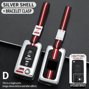 シトロエン プジョー 206 408 306 407 807 C2 C4 C5 C6 C8 ベルランゴ XSARA ピカソ 2 3ボタン金属キーカバー FOB ケースシェル - 3bt-silver-chian