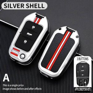 栄威 RX5 350 360 750 550 MG 3 5 6 7 MG3 MG5 MG6 MG7 ZS GT GS モリスガレージ HS EV I6 金属キーカバー FOB ケースシェル - A-Silver-shell