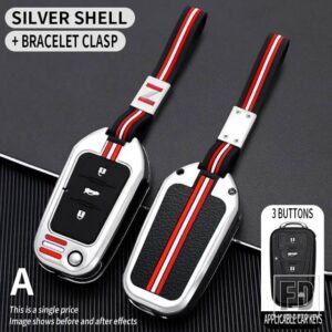 栄威 RX5 350 360 750 550 MG 3 5 6 7 MG3 MG5 MG6 MG7 ZS GT GS モリスガレージ HS EV I6 金属キーカバー FOB ケースシェル - A-Silver-chain