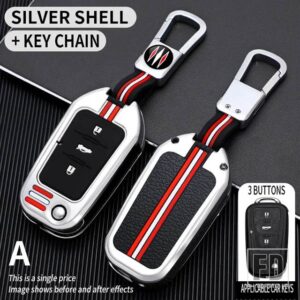 栄威 RX5 350 360 750 550 MG 3 5 6 7 MG3 MG5 MG6 MG7 ZS GT GS モリスガレージ HS EV I6 金属キーカバー FOB ケースシェル - A-Silver-ring