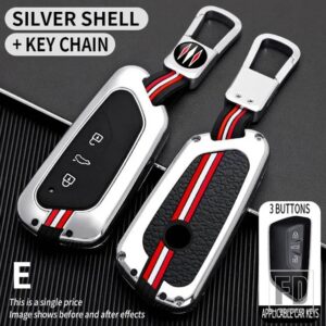 VW ゴルフ 8 MK8 GTD R ID3 ID4 キュプラシュコダオクタビア A8 シートレオン MK4 FORMENTOR TARRACO キーカバーケースシェル - E-silver-ring