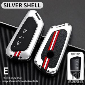 VW ゴルフ 8 MK8 GTD R ID3 ID4 キュプラシュコダオクタビア A8 シートレオン MK4 FORMENTOR TARRACO キーカバーケースシェル - E-silver-shell
