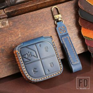 レザーキーケースカバー 2021 LYNK CO 03 05 09 01 06 08 2022 LYNKCO キーフォブ 2023 LYNKCO アクセサリー 2024 - A Blue