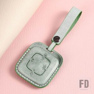 レザーキーフォブケースカバー ZEEKR 001 カーアクセサリー - Green