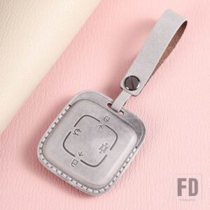 レザーキーフォブケースカバー ZEEKR 001 カーアクセサリー - GRAY